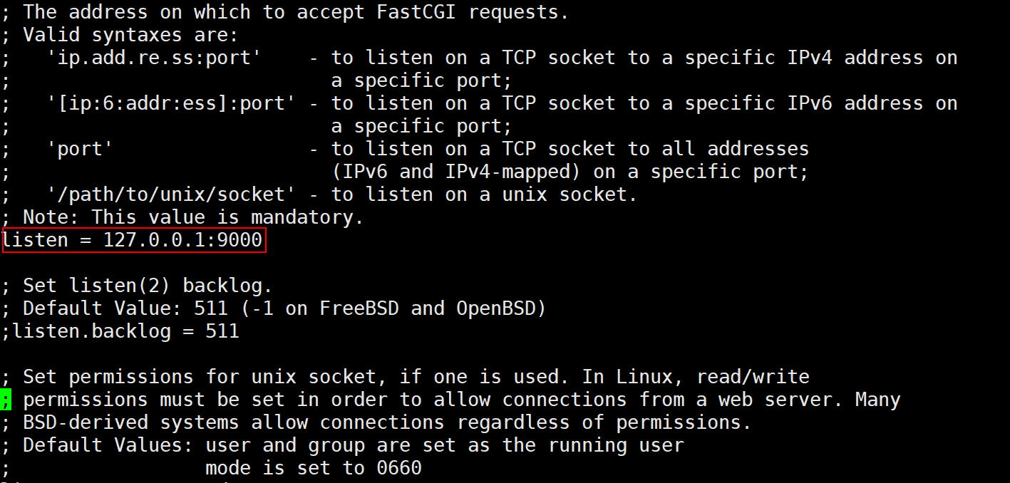 修改php的监听方式